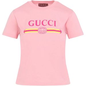 Gucci, Dames, Tops, Roze, Maat: XS Jersey,