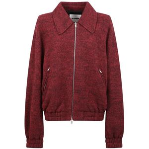 Jil Sander, Heren, Jassen, Rood, Maat: L Wol,