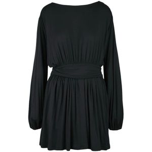 Dondup, Dames, Jurken, Zwart, Maat: L Jersey,