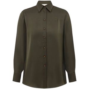 Zimmermann, Dames, Blouses & Shirts, Groen, Maat: XS Satijn,