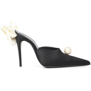 Magda Butrym, Dames, Schoenen, Zwart, Maat: 37 EU Satijn,