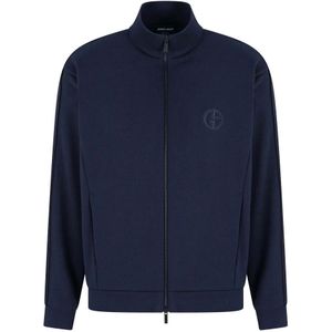 Giorgio Armani, Heren, Sweatshirts & Hoodies, Blauw, Maat: L