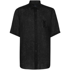 Billionaire, Heren, Overhemden, Zwart, Maat: XS Katoen,