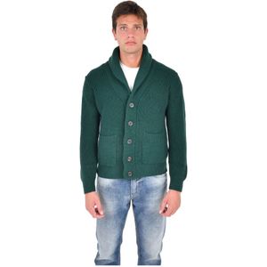 Drumohr, Heren, Truien, Groen, Maat: L Wol,