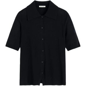 By Malene Birger, Dames, Blouses & Shirts, Zwart, Maat: S Zijde,