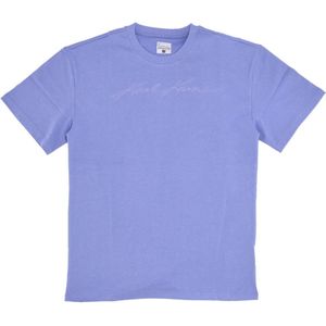 Karl Kani - Autograph Heavy Jersey Boxy Tee - T-shirt - Paars - Heren