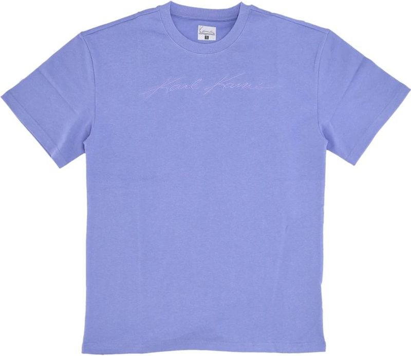 Karl Kani - Autograph Heavy Jersey Boxy Tee - T-shirt - Paars - Heren