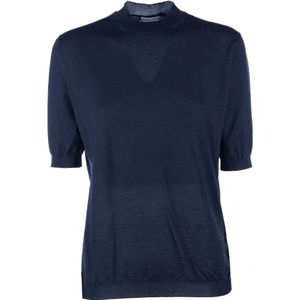 Bottega Veneta, Dames, Truien, Blauw, Maat: XS Wol,