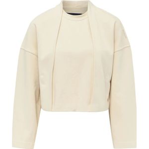 Sportmax, Dames, Sweatshirts & Hoodies, Beige, Maat: S