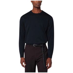 Roberto Collina, Heren, Truien, Blauw, Maat: 2XL