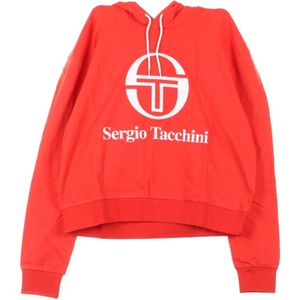 Sergio Tacchini, Dames, Sweatshirts & Hoodies, Rood, Maat: L