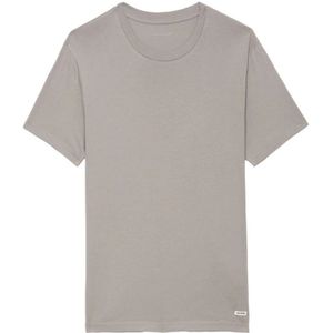 Zadig & Voltaire, Heren, Tops, Grijs, Maat: S