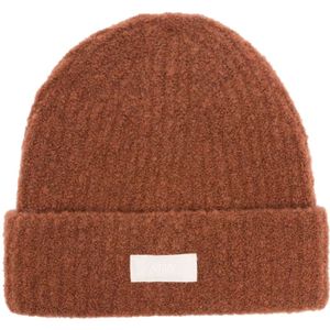 Autry Bruine Wol Beanie Hoed , Brown , Heren , Maat: ONE Size