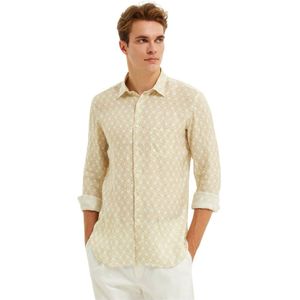 Peninsula, Heren, Overhemden, Veelkleurig, Maat: L Linnen,