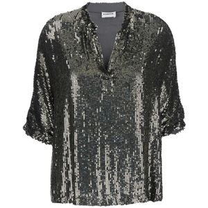 P.a.r.o.s.h., Dames, Blouses & Shirts, Grijs, Maat: M