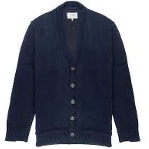 Maison Margiela, Heren, Truien, Blauw, Maat: S Wol,