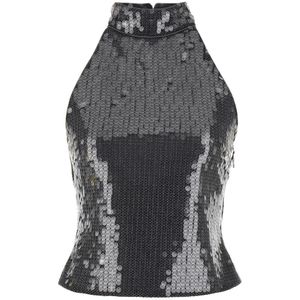 Rotate Birger Christensen, Dames, Tops, Grijs, Maat: M Poliester,