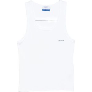 Off White, Heren, Tops, Wit, Maat: S