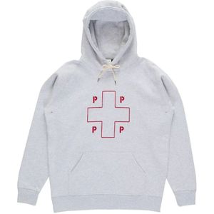 Pop Trading Company, Heren, Sweatshirts & Hoodies, Grijs, Maat: L Katoen,