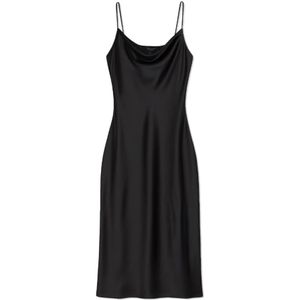 AllSaints, Dames, Jurken, Zwart, Maat: L Leer,