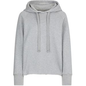 Dondup, Dames, Sweatshirts & Hoodies, Grijs, Maat: M Katoen,