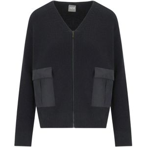 Max Mara, Dames, Truien, Zwart, Maat: XS Katoen,