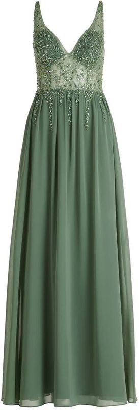 Vera Mont - Elegante Maxi Avondjurk - Groen - Dames
