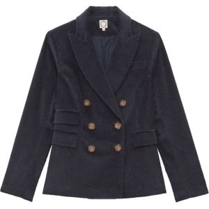 Ines de la Fressange Paris, Dames, Jassen, Blauw, Maat: XS Katoen,