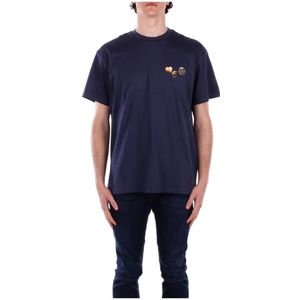 Carhartt Wip, Heren, Tops, Blauw, Maat: L Katoen,