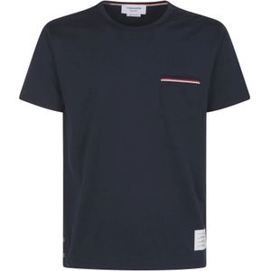 Thom Browne, Heren, Tops, Blauw, Maat: XL Katoen,