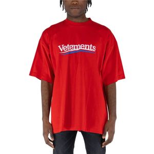 Vetements, Heren, Tops, Rood, Maat: S Katoen,