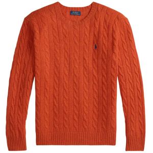 Ralph Lauren, Heren, Truien, Oranje, Maat: M Wol,