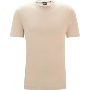 Boss - Regular Fit T-shirt - Beige - Katoen