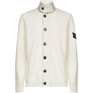 Stone Island, Heren, Truien, Wit, Maat: XL Wol,