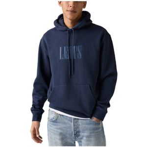 Levi's - 38479-0380 - Sweatshirt - Marineblauw - Relaxed - Katoen - Lange Mouwen