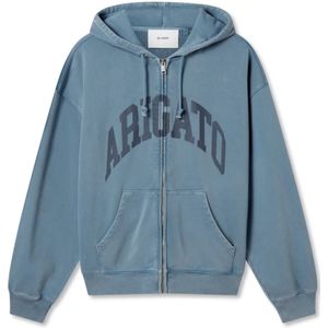 Axel Arigato, Heren, Sweatshirts & Hoodies, Blauw, Maat: XL Katoen,