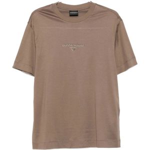 Emporio Armani, Heren, Tops, Bruin, Maat: L