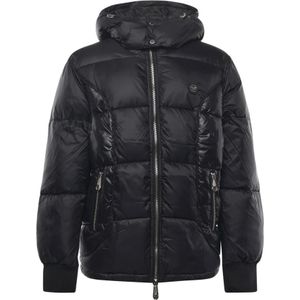 Philipp Plein, Heren, Jassen, Zwart, Maat: M Nylon,