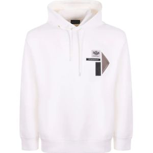 Emporio Armani, Heren, Sweatshirts & Hoodies, Wit, Maat: M Katoen,