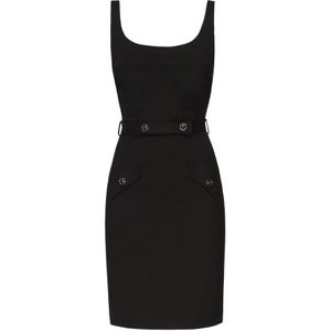 Guess, Dames, Jurken, Zwart, Maat: 2XS Jersey,