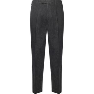 Michael Coal, Heren, Broeken, Grijs, Maat: W30 Leer,