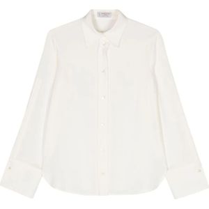 Alberto Biani, Dames, Blouses & Shirts, Wit, Maat: XS