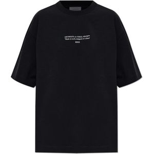 Off White, Dames, Tops, Zwart, Maat: L Katoen,