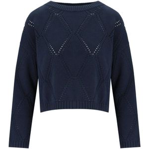 Weekend Max Mara, Dames, Truien, Blauw, Maat: S Katoen,