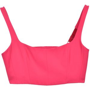 Patrizia Pepe, Dames, Tops, Roze, Maat: M Poliester,