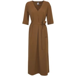 Max Mara, Dames, Jurken, Bruin, Maat: L Jersey,