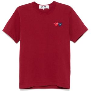 Comme des Garçons Play, Heren, Tops, Rood, Maat: L