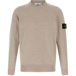 Stone Island, Heren, Truien, Beige, Maat: M