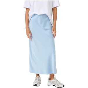 Kaffe, Dames, Rokken, Blauw, Maat: XS Poliester,