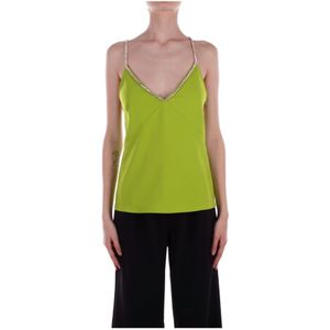 Liu Jo, Dames, Tops, Groen, Maat: S Poliester,